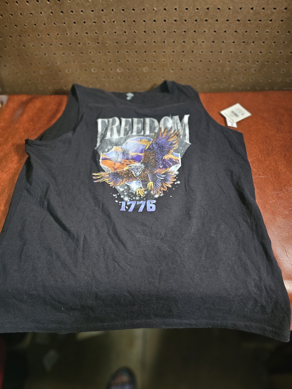 Americana Women's Freedom Eagle Graphic Muscle Tank Top from Way to Celebrate LG